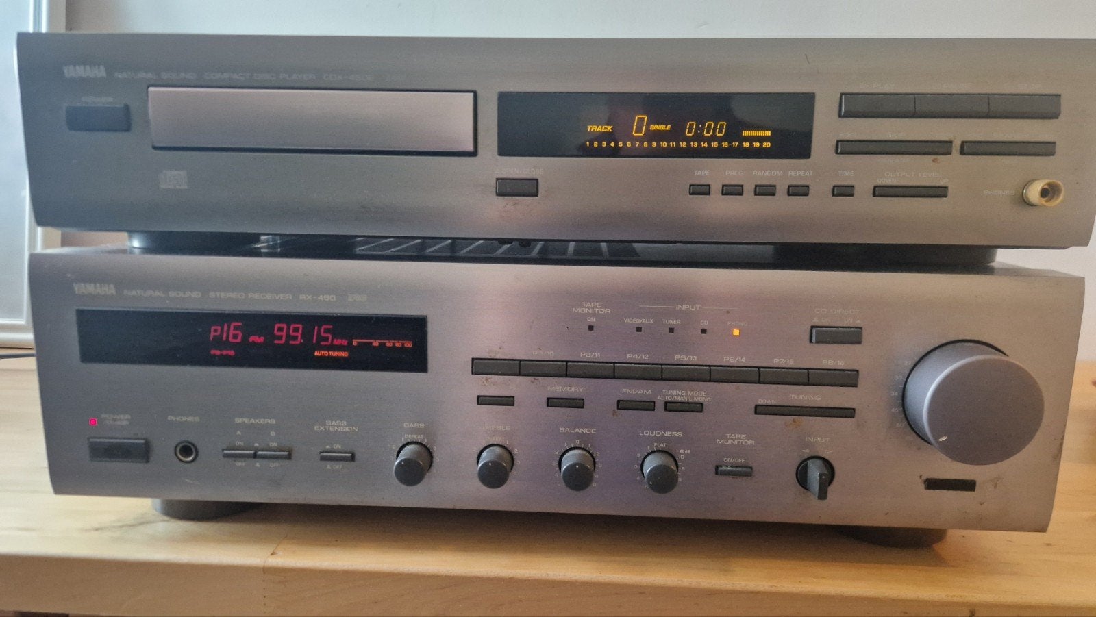 Yamaha Natural Sound Stereo Receiver RX-450 & CDX-450E, Ophalen of Verzenden, Overige merken