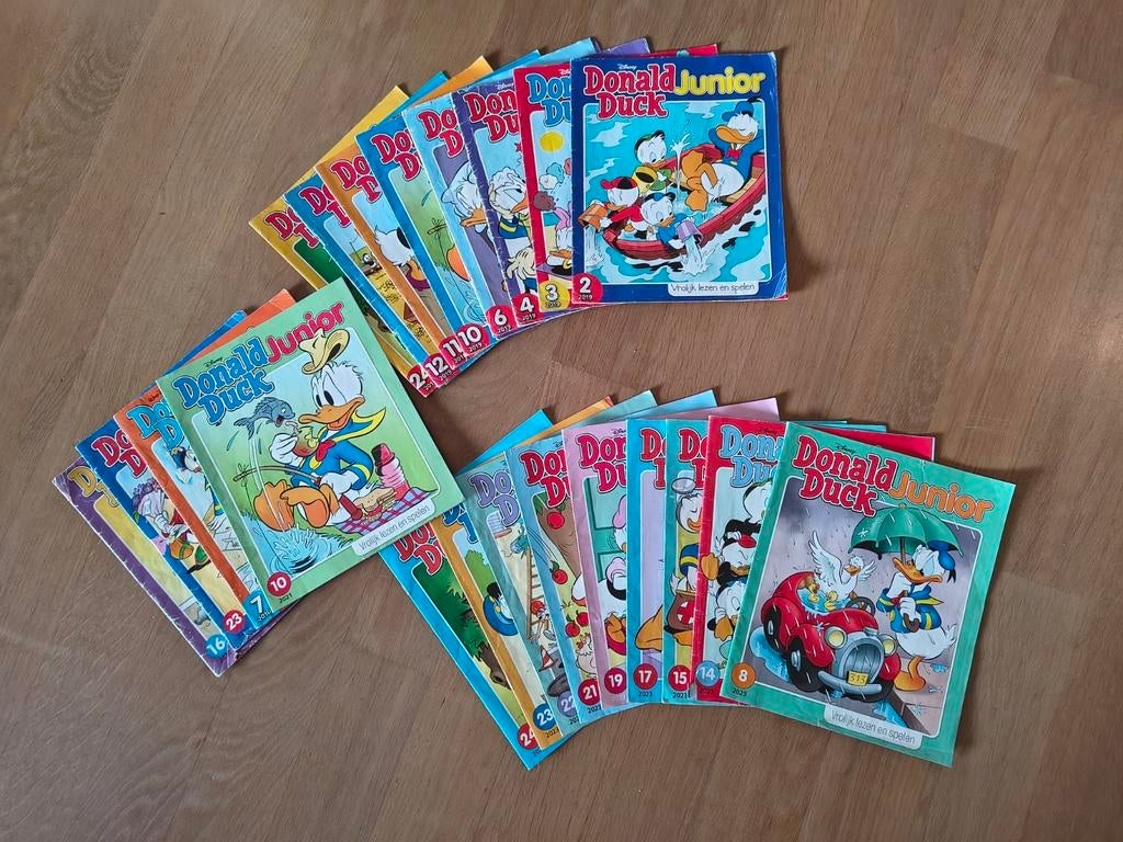 Donald Duck Junior, Meerdere stripboeken, Ophalen, Gelezen