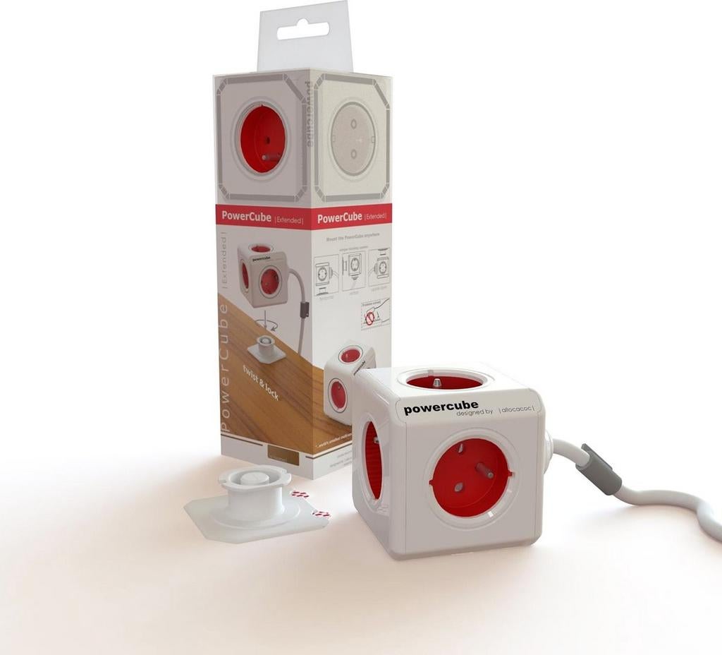 PowerCube Extended - Handig stekkerblok met 5 stopcontacten, Ophalen of Verzenden, Nieuw