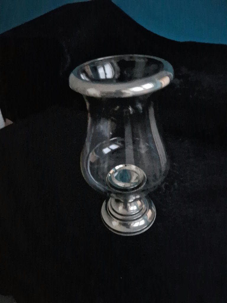 glazen windlicht (hurricane lamp), Ophalen