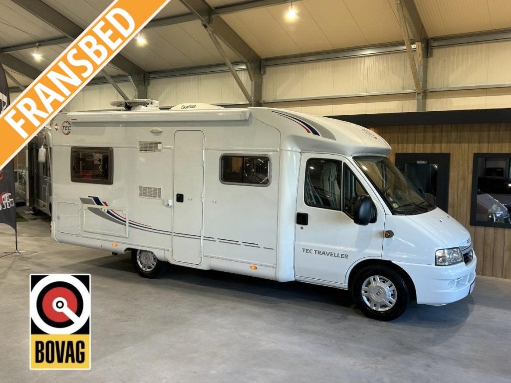TEC FREETEC 662TI Fransbed/Dakairco Fiat 128PK 2005, Caravans en Kamperen, Campers, Buitenlamp, T.E.C., 6 tot 7 meter, Bedrijf