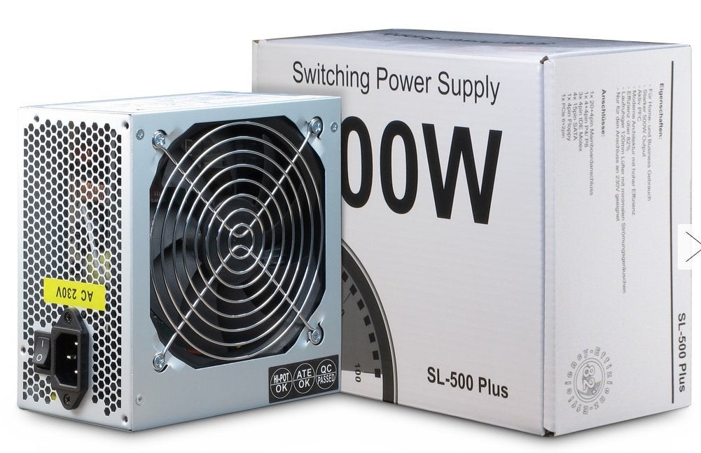 Inter-Tech SL-500 Plus 500W Voeding, Verzenden, Zo goed als nieuw