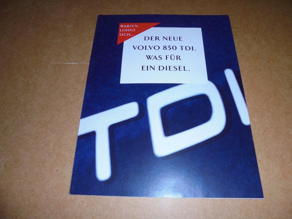 previewbrochure Volvo 850 TDi, Ophalen of Verzenden, Zo goed als nieuw, Volvo