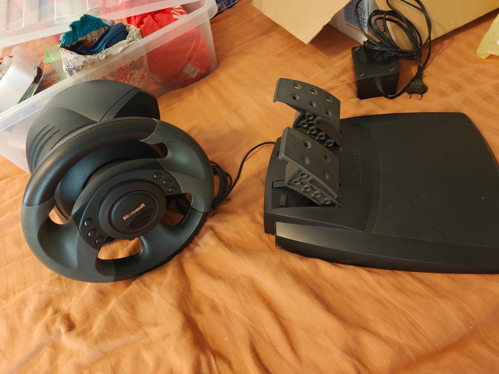 Microsoft SideWinder Force Feedback Wheel USB 1.0, Racestuur, Gebruikt, Microsoft, Force feedback