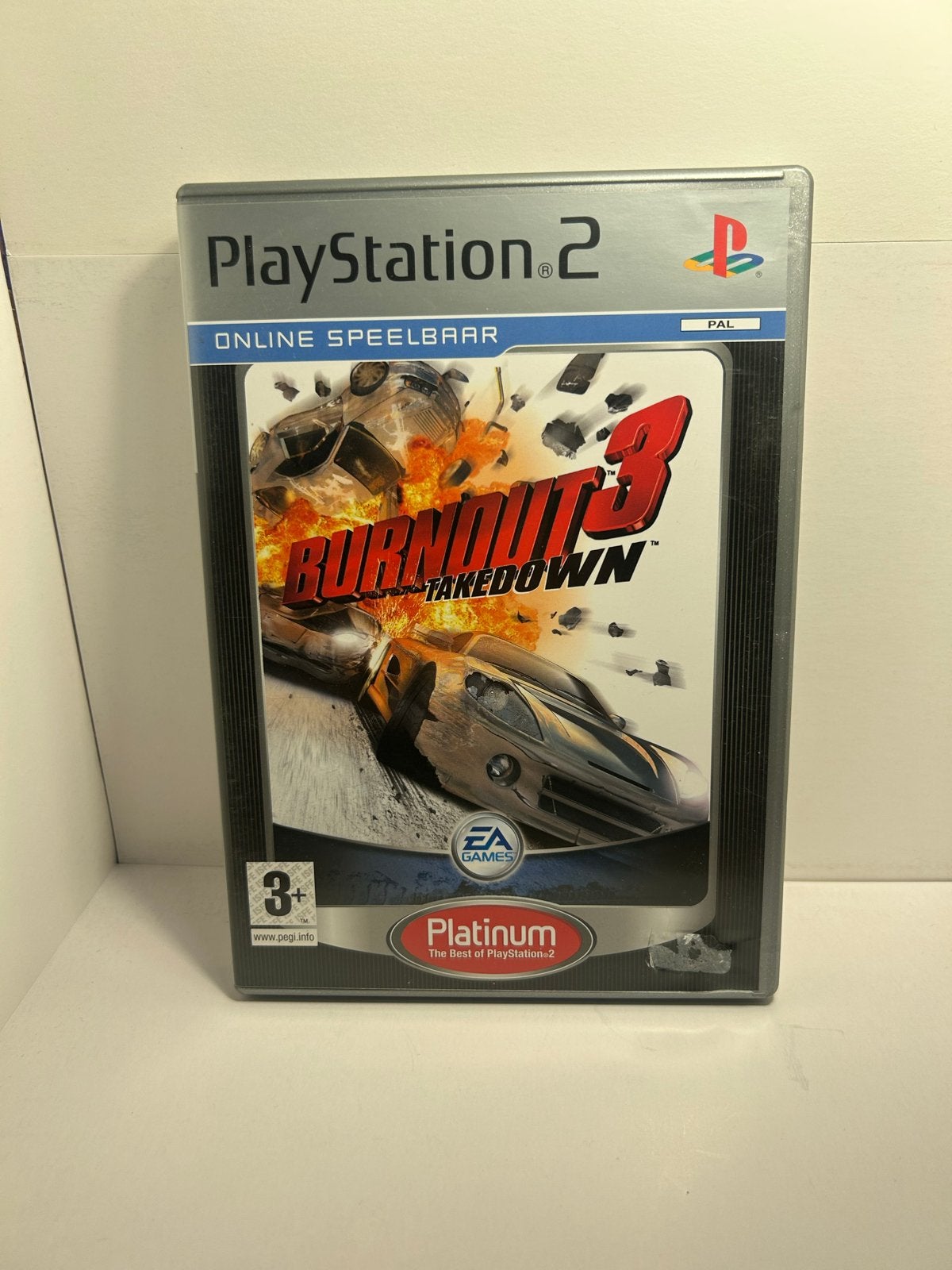 Burnout 3 Takedown PS2 - Racegame met actie en crashes, Online, Gebruikt, 1 speler, Racen en Vliegen