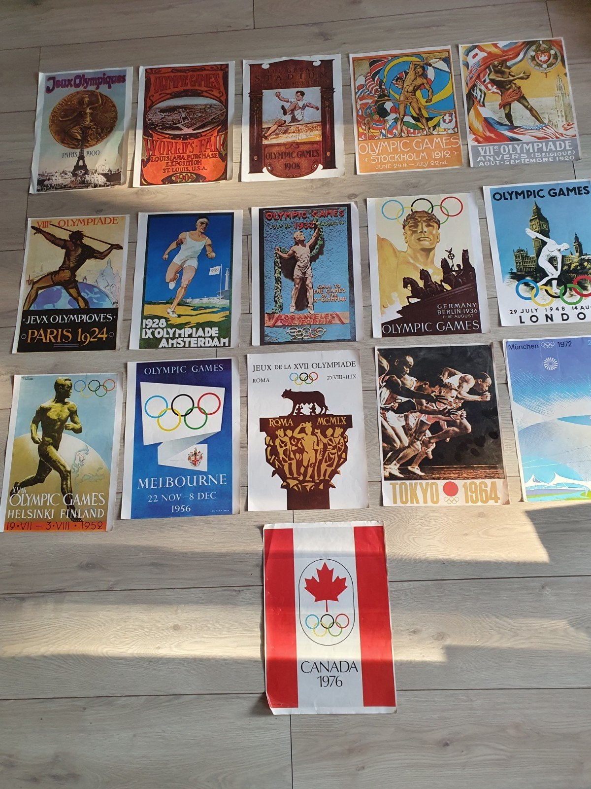 Olympische Spelen Posters - Vintage Collectie, Verzamelen, Posters, Ophalen of Verzenden, Gebruikt