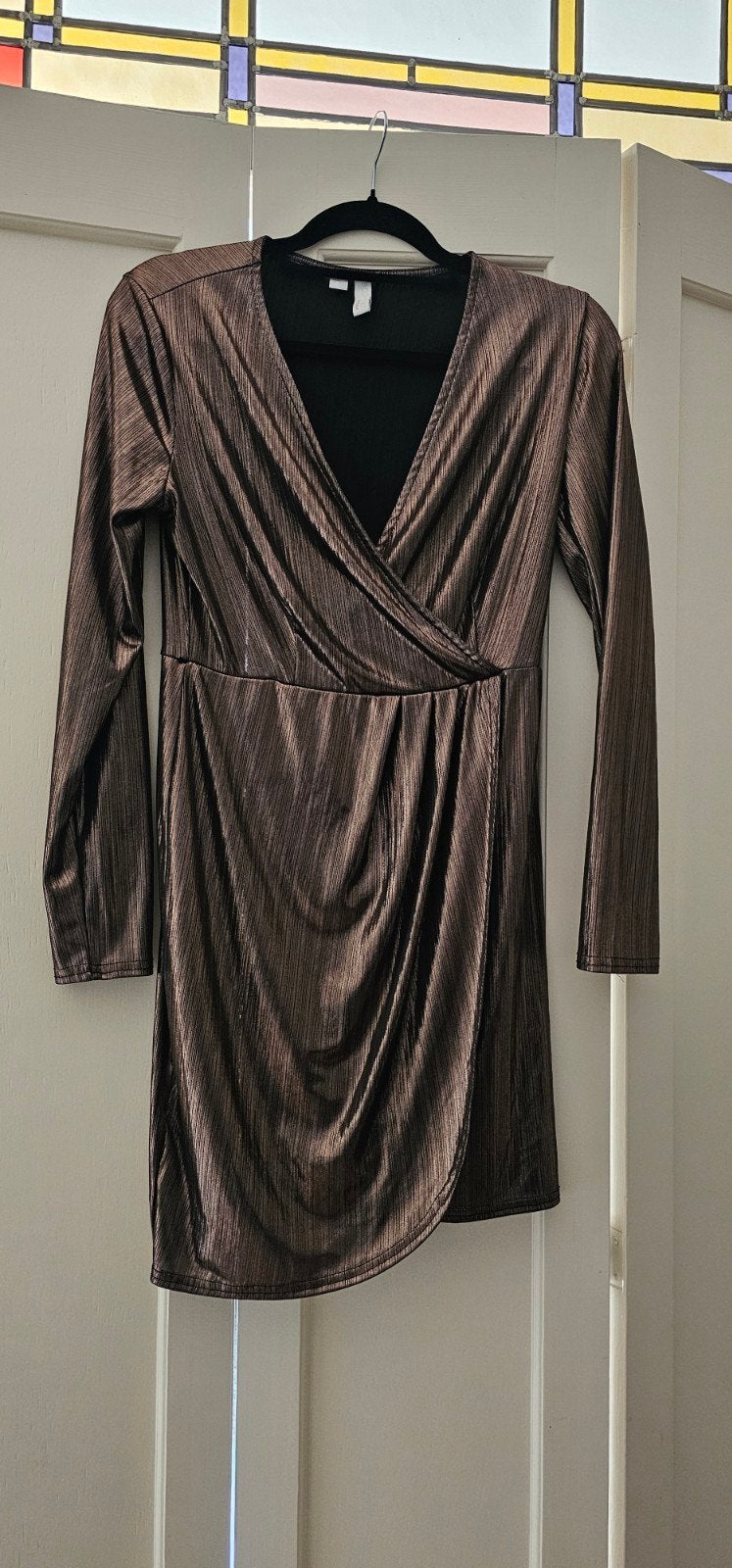 Bodyflirt Boutique wikkeljurk brons maat M, Maat 38/40 (M), Bruin, Ophalen of Verzenden, Zo goed als nieuw
