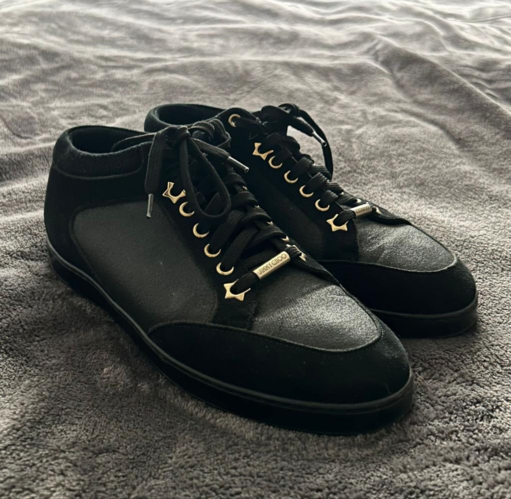 Jimmy Choo 38, Ophalen of Verzenden, Zo goed als nieuw, Zwart, Sneakers of Gympen