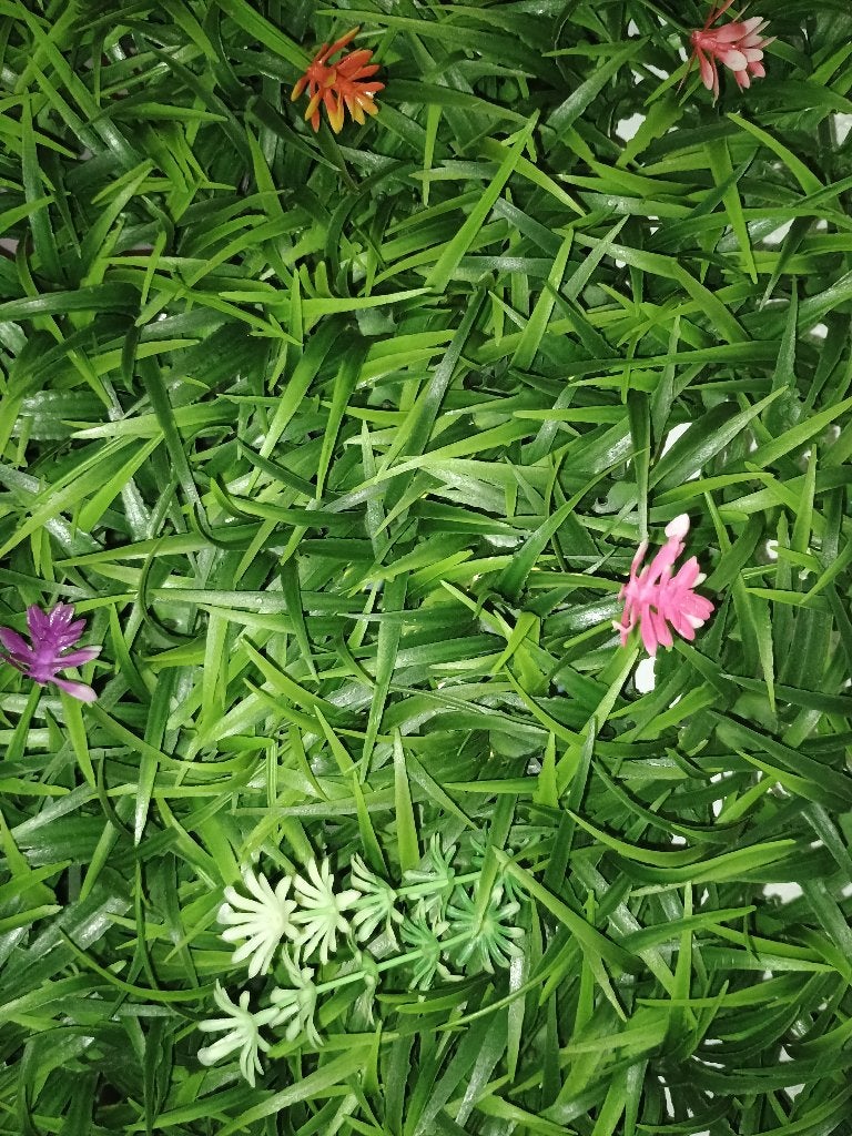 KUNSTMATIGE PLANTENMUUR 40x 60 cm (6 stuks), Ophalen, Natuurlijk materiaal, Groen, Kunstplant