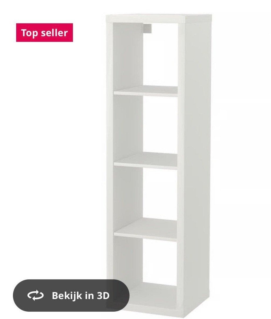 IKEA Kallax 4 nieuw, Ophalen, Minder dan 50 cm, Modern, Scandinavisch, Zo goed als nieuw
