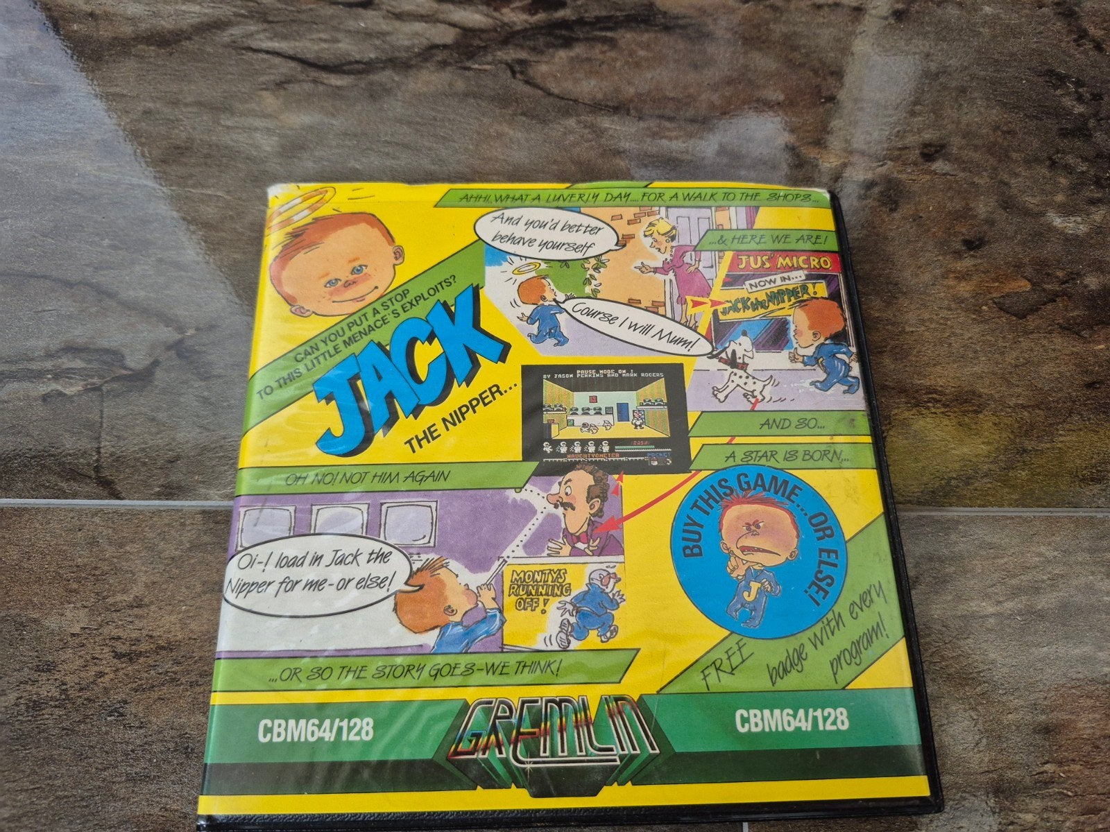 Jack the Nipper CBM 64/128 - disk Commodore Game, Ophalen of Verzenden