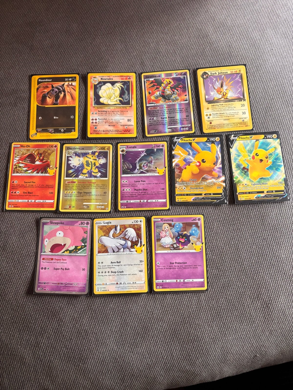 Pokémon Kaarten 12 stuks. - Zeldzaam & Glanzend, Ophalen of Verzenden, Zo goed als nieuw, Meerdere kaarten, Foil
