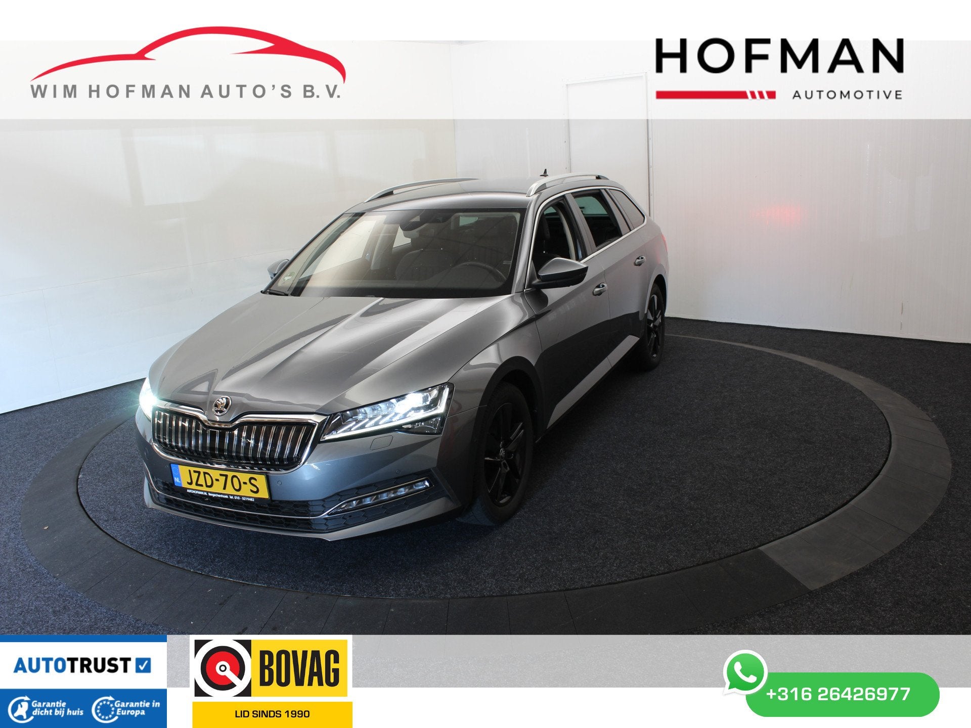 Skoda Superb 1.4 TSI iV Style Vol leder 360ºCam El aKlep +, Gebruikt, 4 cilinders, Met garantie (alle), Hybride Elektrisch/Benzine