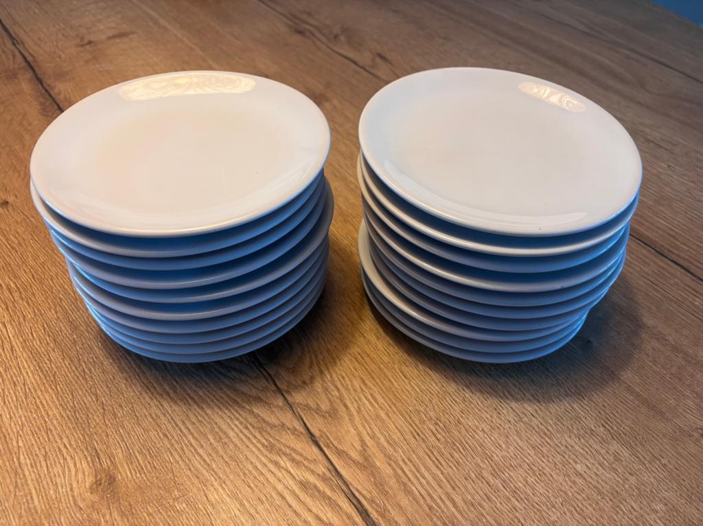 Gebaksbordjes 20x, Ophalen of Verzenden, Zo goed als nieuw, Bord(en), Overige stijlen