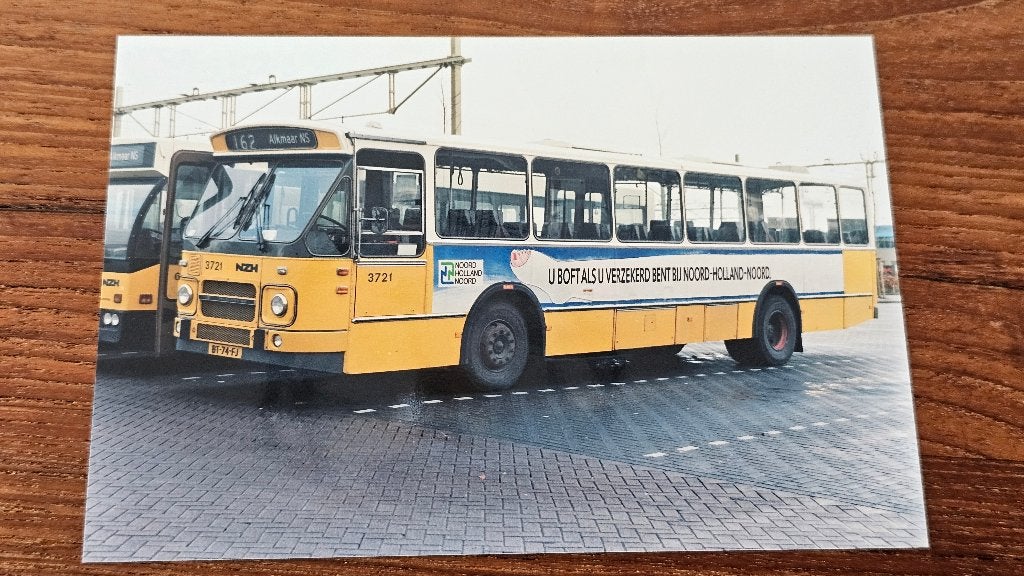 Foto BUS NZH Haarlem 3721, Verzenden, Gebruikt, Bus of Metro, Overige typen
