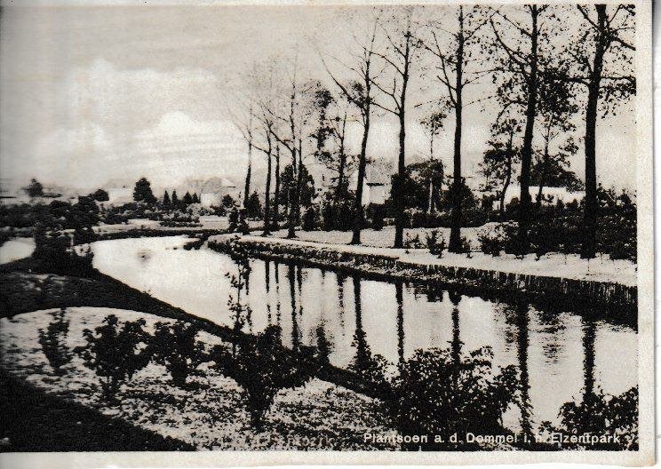 EINDHOVEN - PLANTSOEN a. d. DOMMEL i. h. ELZENTPARK, Verzamelen, Ophalen of Verzenden, 1920 tot 1940, Gelopen, Noord-Brabant