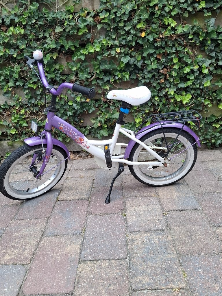 leuke meisjesfiets 16 inch, Ophalen, Gebruikt, Handrem, 16 inch
