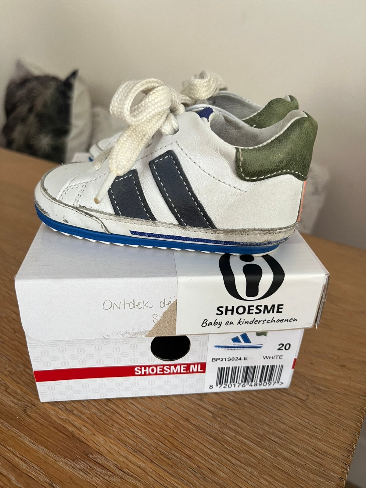 Shoesme babyschoentjes leer maat 20, Kinderen en Baby's, Babykleding | Schoentjes en Sokjes, Schoentjes, Ophalen of Verzenden