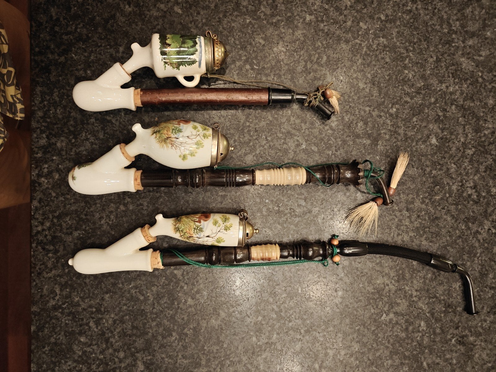 Set van 3 Duitse of Oostenrijkse jachtpjipen, Ophalen, Nieuw