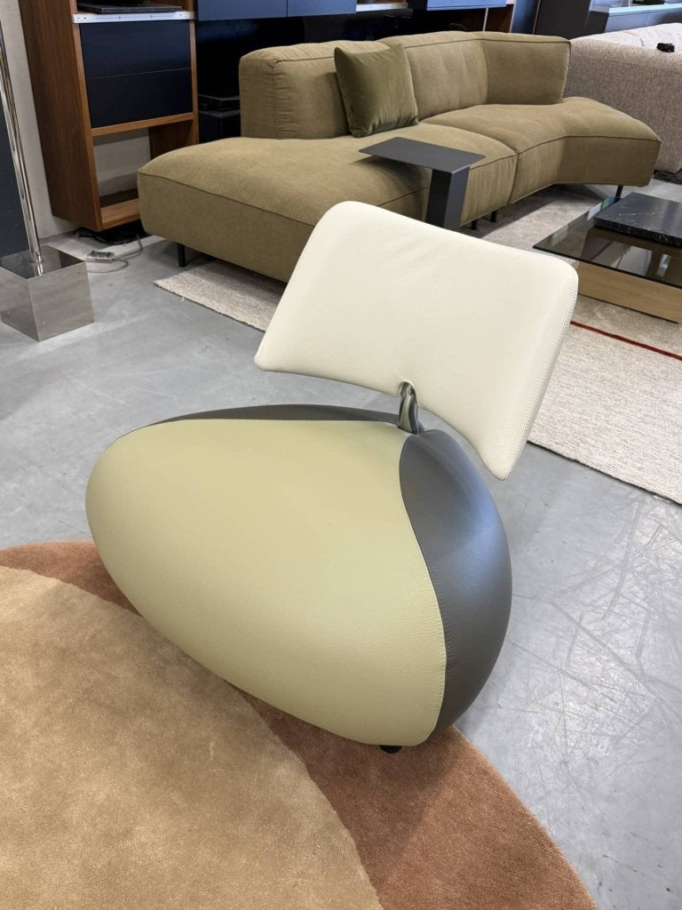 Nieuw Leolux Pallone Fauteuil groen leer design stoel, Leolux, Info@leolux.nl, Nieuw, Ophalen of Verzenden