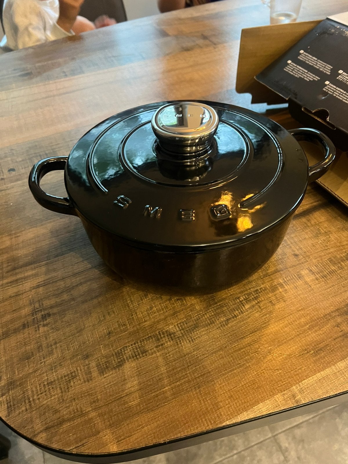 Smeg gietijzeren pan nieuw, Ophalen, Nieuw, Met deksel, Braadpan