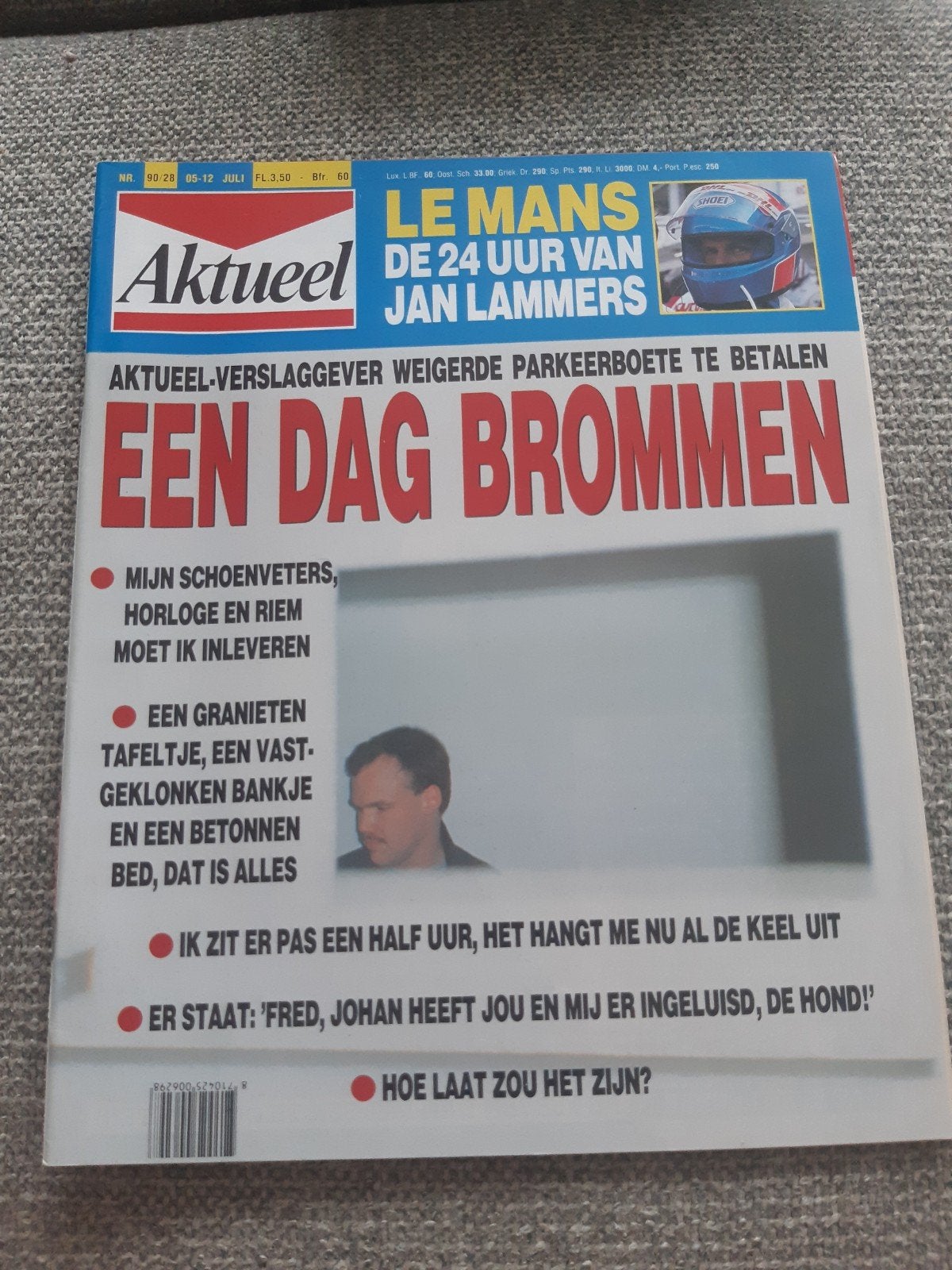 28.Aktueel 1990. Le Mans. Jan Lammers. Bernhard Hinault. Par, Verzamelen, Verzenden, 1980 tot heden, Tijdschrift