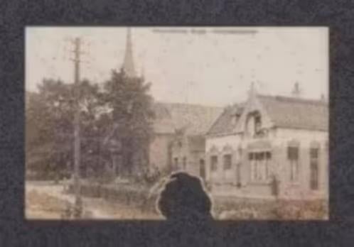 Fotokaart Vroomshoop Hervormde Kerk., Verzamelen, Ansichtkaarten | Nederland, Ophalen of Verzenden, Voor 1920, Gelopen, Overijssel