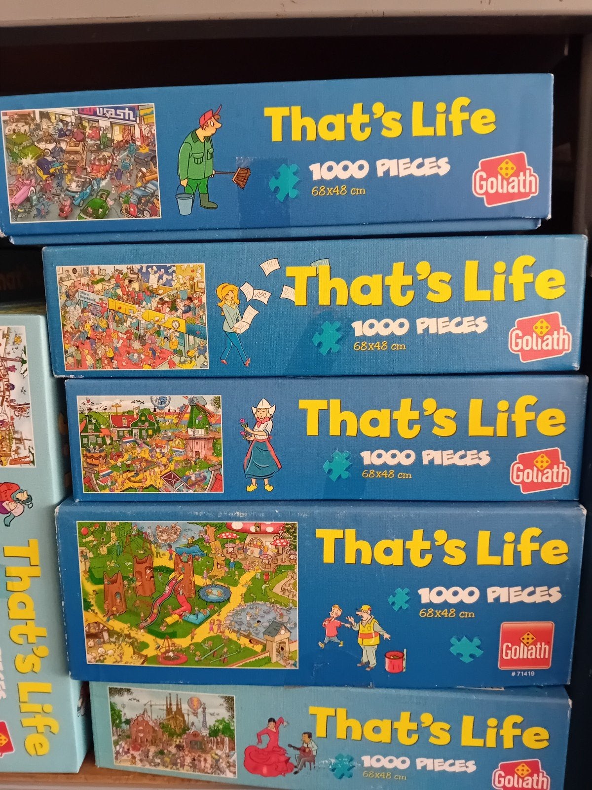 5x puzzel van 1000stukjes Compleet, Ophalen of Verzenden