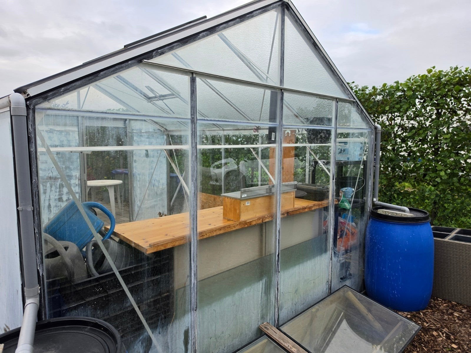 Te Koop schitterende  Tuinkas, Ophalen of Verzenden, Glas, Aluminium