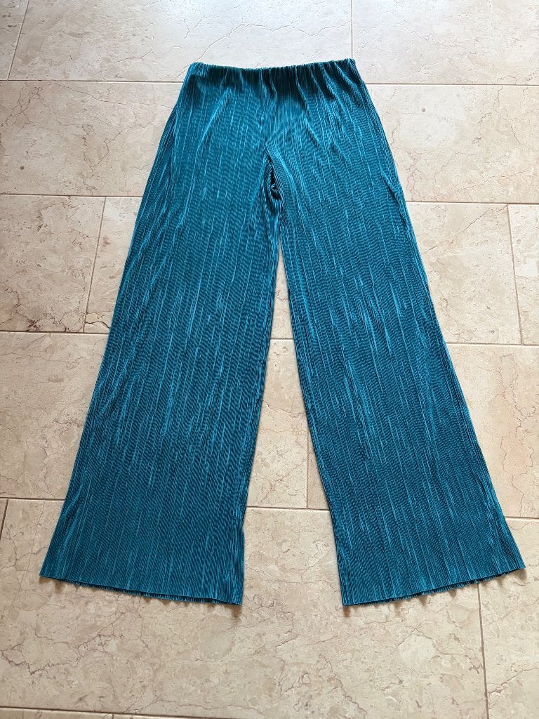 Groene broek maat L, Zara, Maat 42/44 (L), Ophalen of Verzenden, Lang