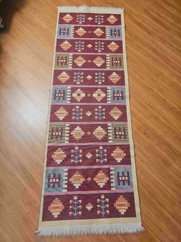 Grote Kelim 215/75 cm, Ophalen of Verzenden, Zo goed als nieuw, DJT De Juiste Toon, Rechthoekig
