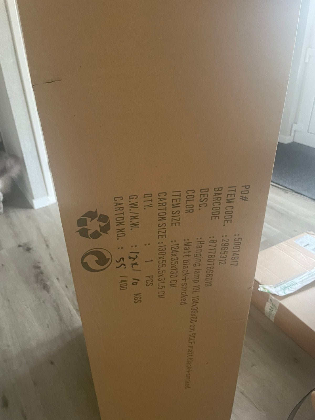 Hanglamp, Ophalen, Nieuw