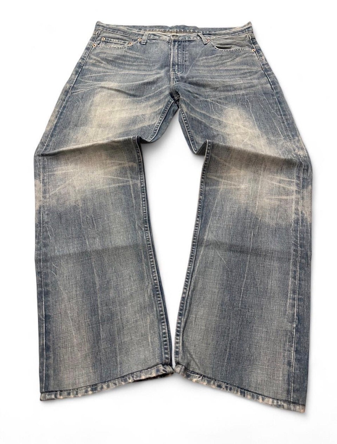 Levi's 538 Vintage Loose Wide Leg Jeans W36 L31, Ophalen of Verzenden, Gedragen, Blauw, W36 - W38 (confectie 52/54)