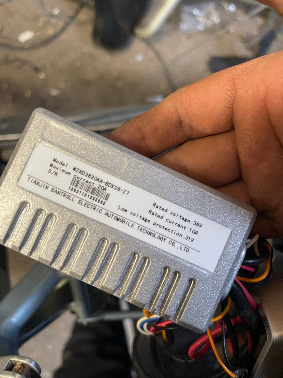 Amslod Controller WZKJD3820KA-BOX28-27 - Getest en Werkend, Elektrische fiets, Gebruikt, Overige typen, Kunststof