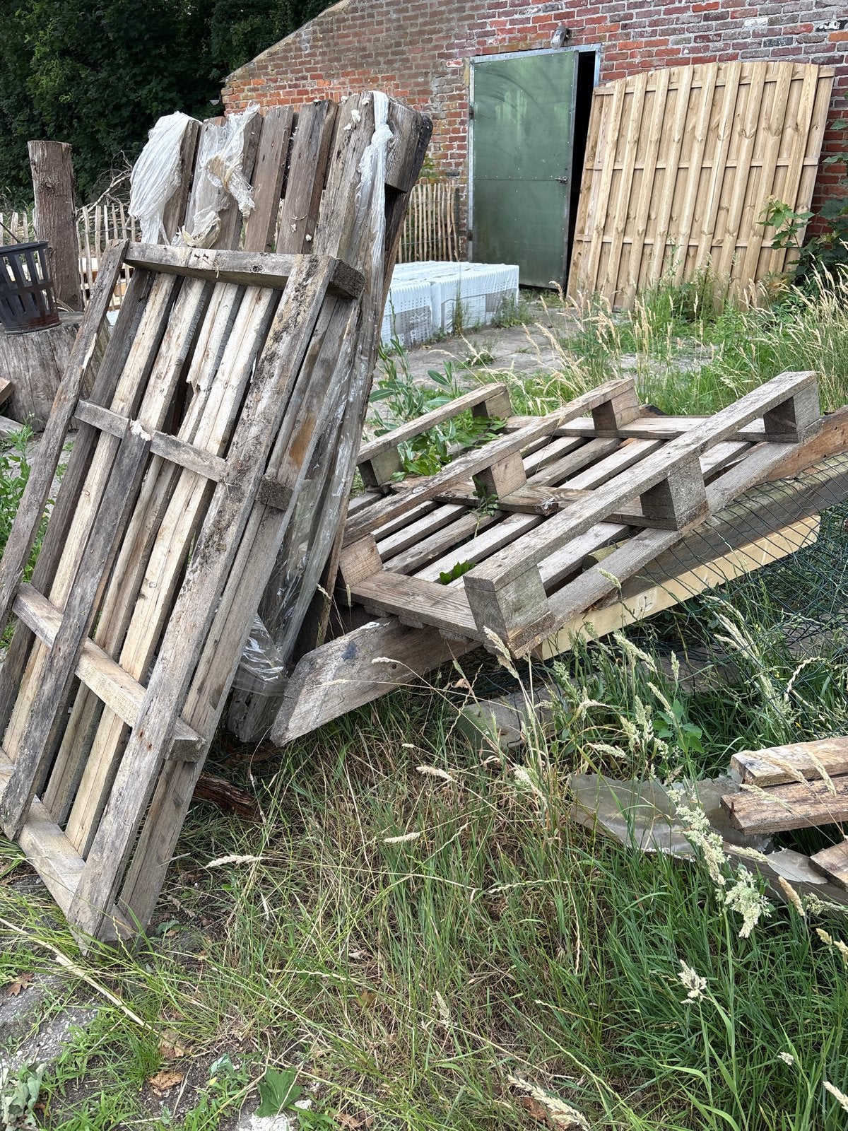 Gebruikte houten pallets voor diverse projecten, Ophalen, Gebruikt, 50 mm of meer, Pallet
