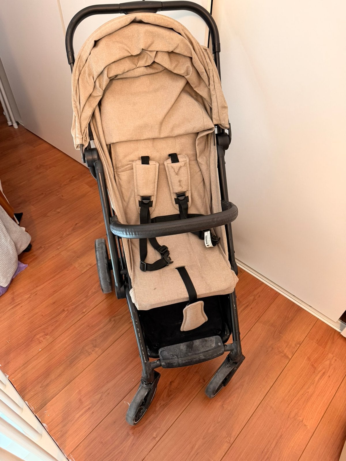Deryan Luxe XP Buggy XL - Compact lichtgewicht - Nougat, Kinderen en Baby's, Buggy's, Ophalen, Zo goed als nieuw, Overige merken