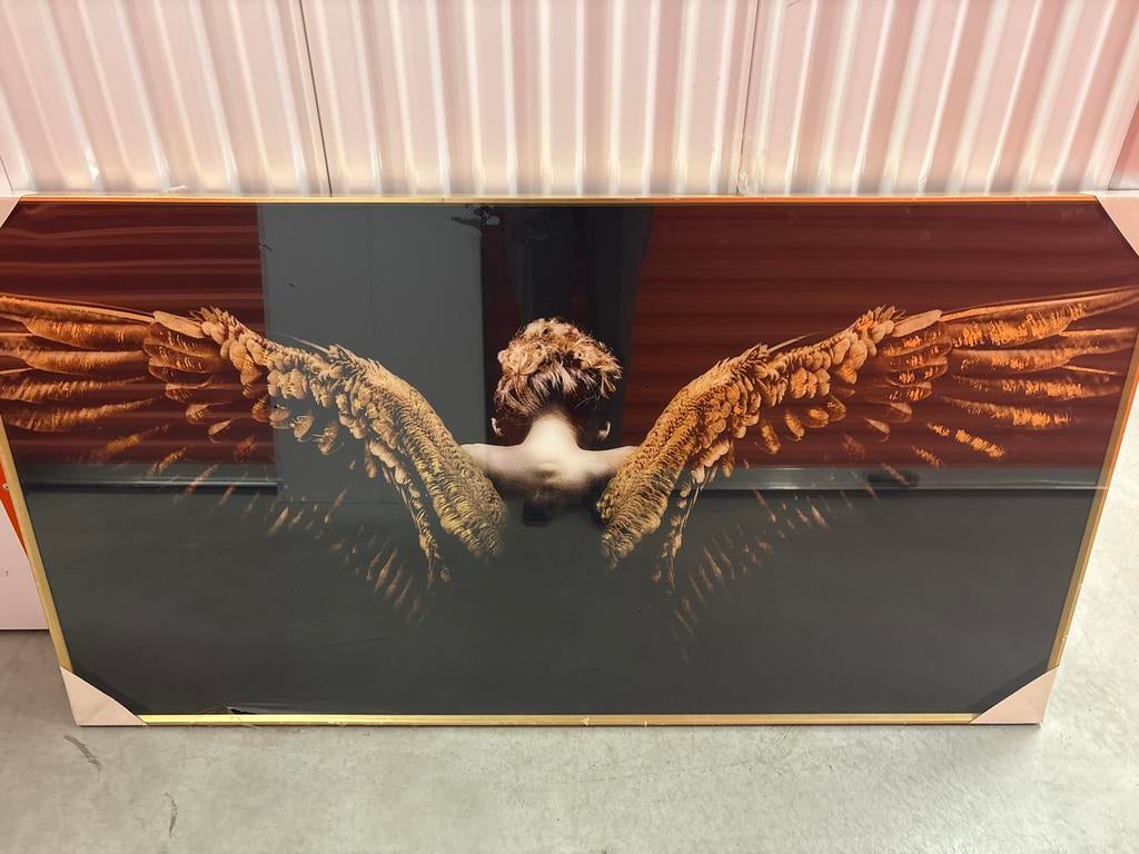 Maison fotoschilderij Angel Wings 80x150 cm gouden lijst, Huis en Inrichting, Woonaccessoires | Schilderijen, Tekeningen en Foto's