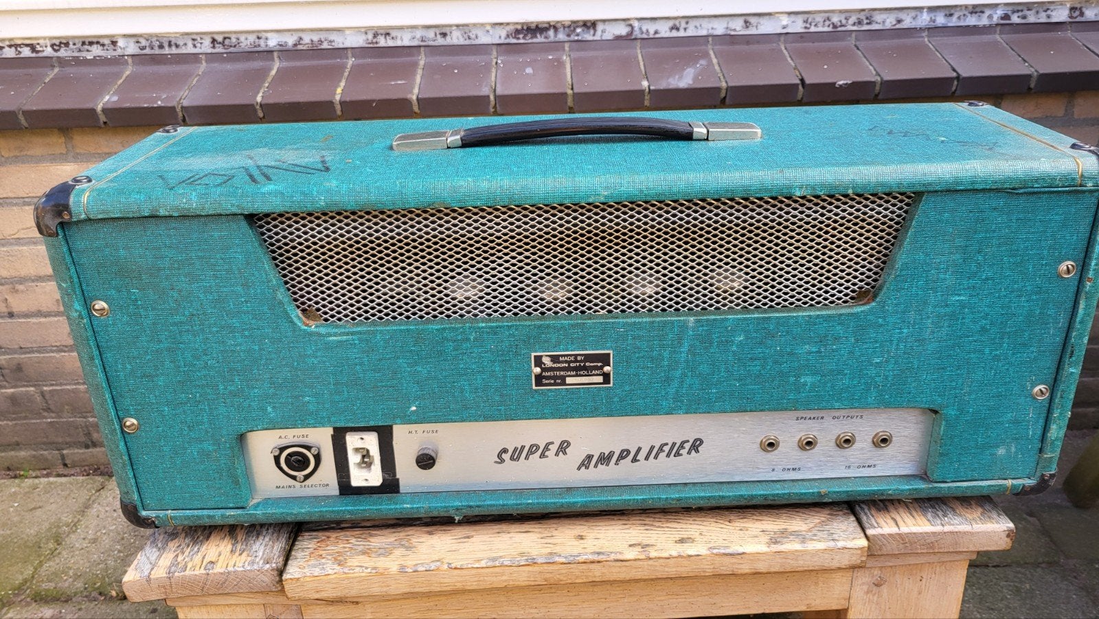 vintage gitaarbox, Muziek en Instrumenten, Ophalen, Gebruikt, 100 watt of meer