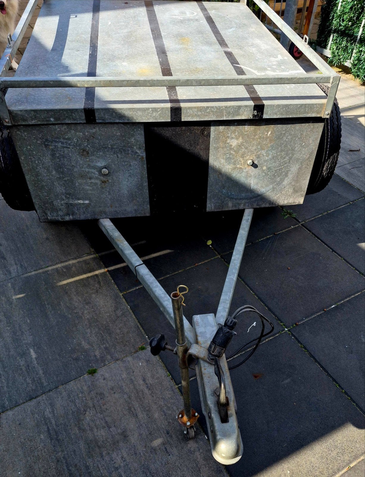 Compacte aanhanger met deksel - Ideaal voor klusjes!, Auto diversen, Ophalen, Gebruikt