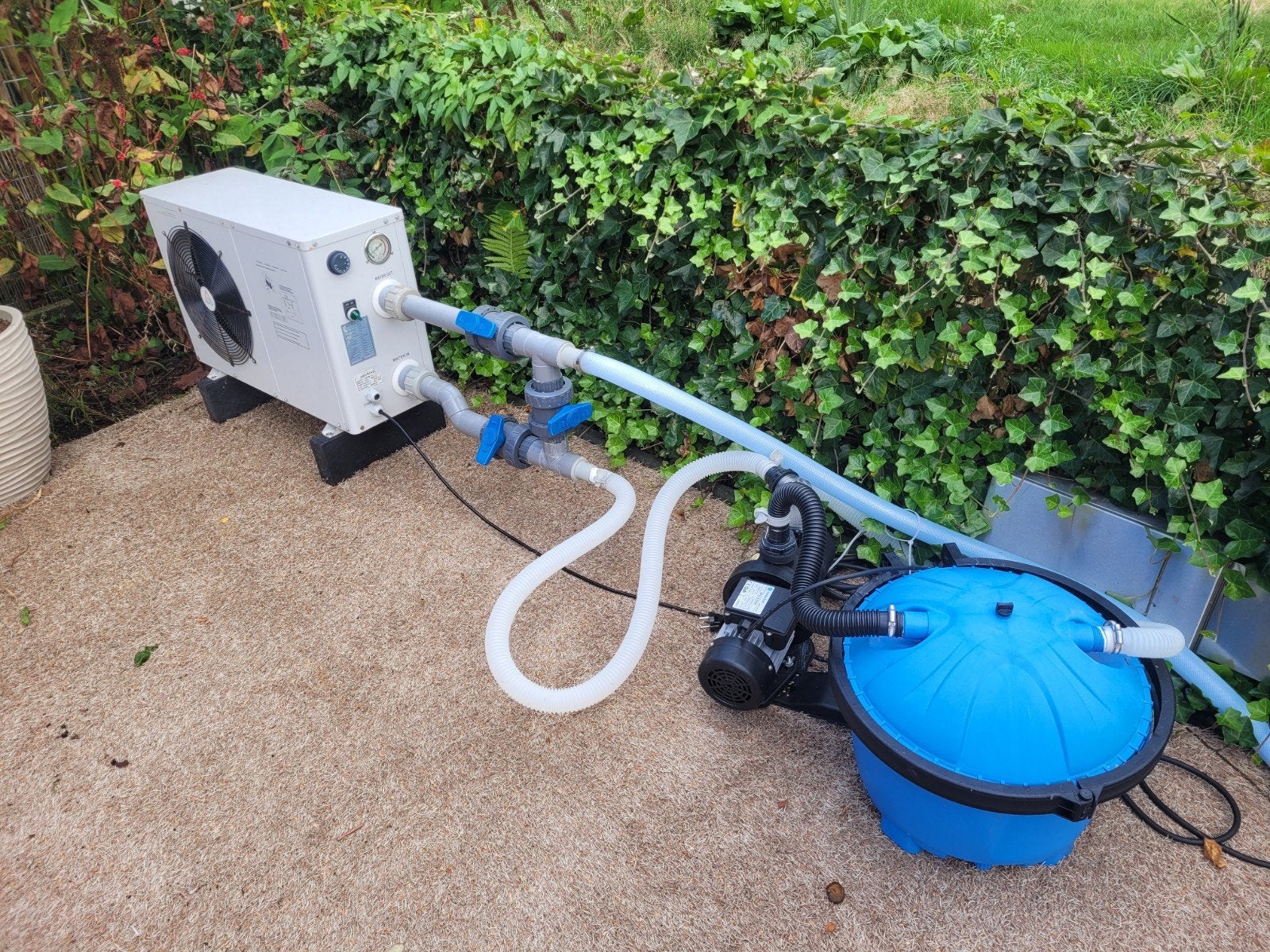 Zwembad warmtepomp eco-3 en zandfilterpomp set, Ophalen, Gebruikt, Verwarming