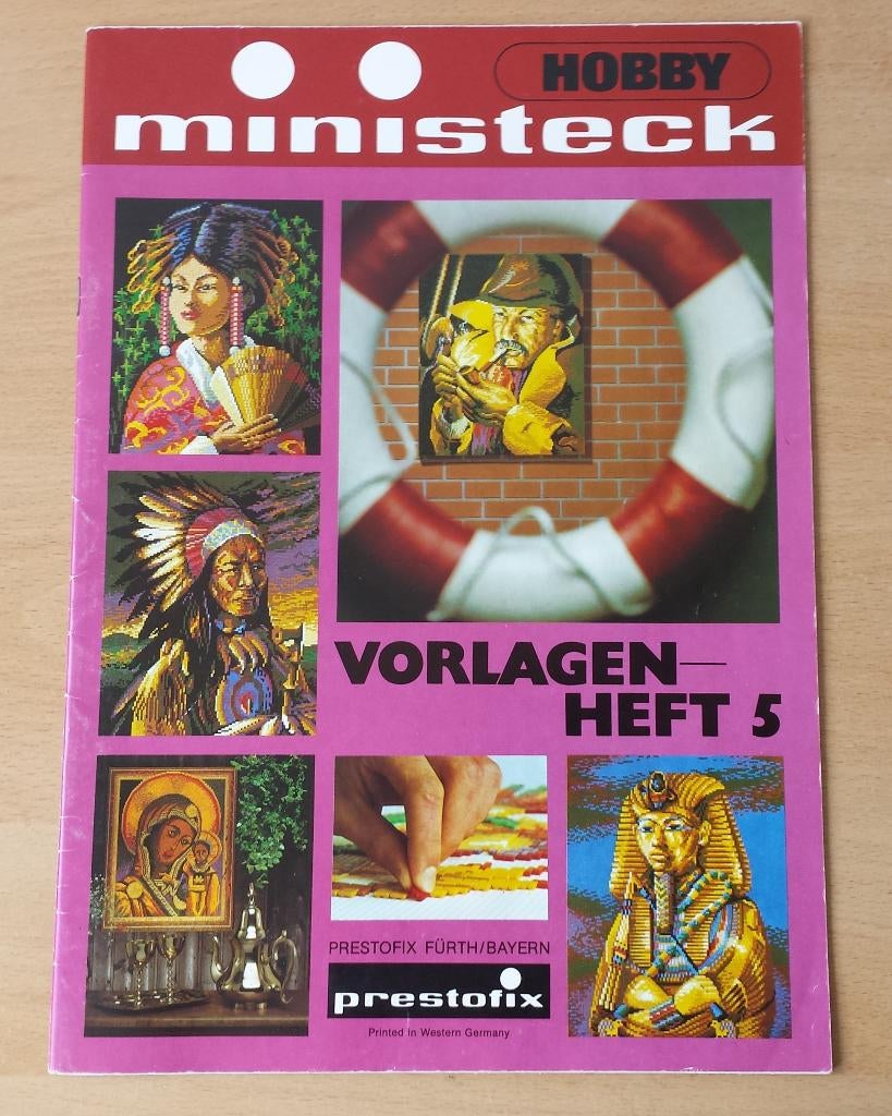 Ministeck - Voorbeeldboek nr. 5 - Elf Markante Karakters, Hobby en Vrije tijd, Ministeck, Gebruikt, Voorbeeldboek, Ophalen of Verzenden