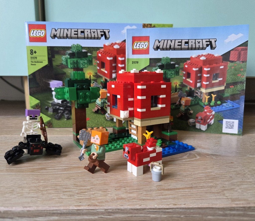 LEGO 21179  Minecraft Het Paddenstoelenhuis, Minecraft, Lego, Inclusief accessoires, Ophalen of Verzenden