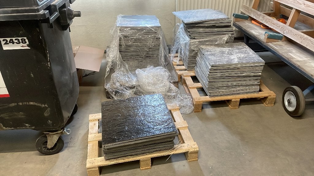 Echte Noorse leisteen tegels, Doe-het-zelf en Verbouw, Tegels, Ophalen, 40 tot 60 cm, 10 m² of meer, Vloertegels