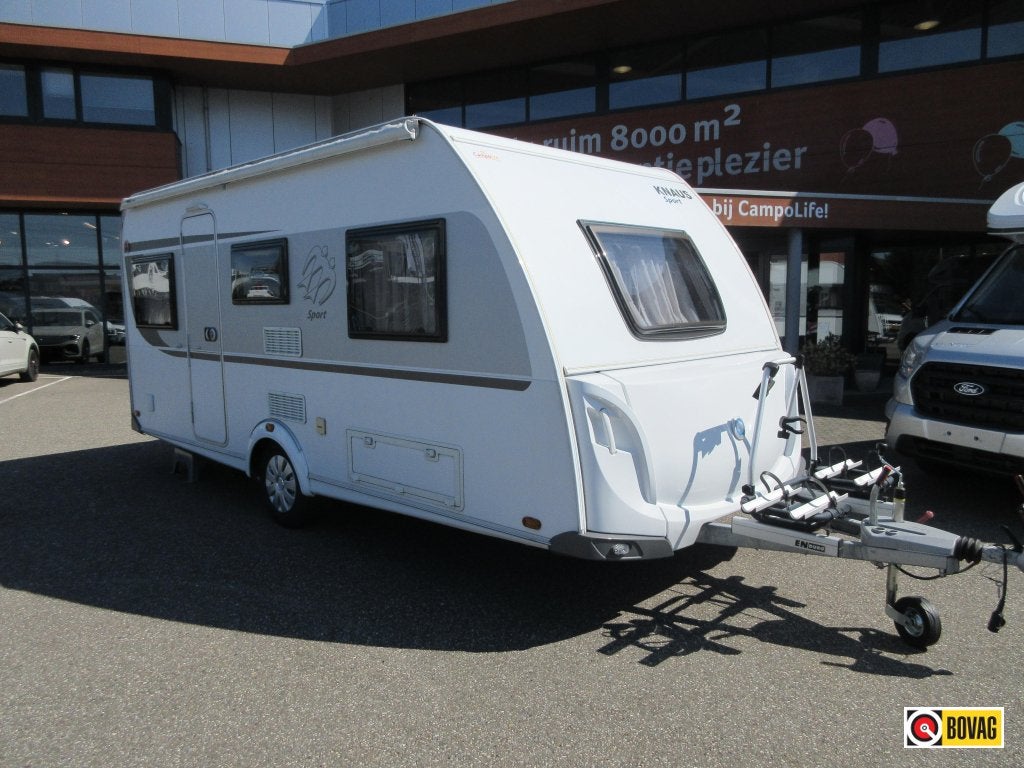 Knaus Sport 460 EU MET AIRCO EN MOVER, Caravans en Kamperen, Caravans, Schokbreker, Overige typen, Knaus, Tot en met 4