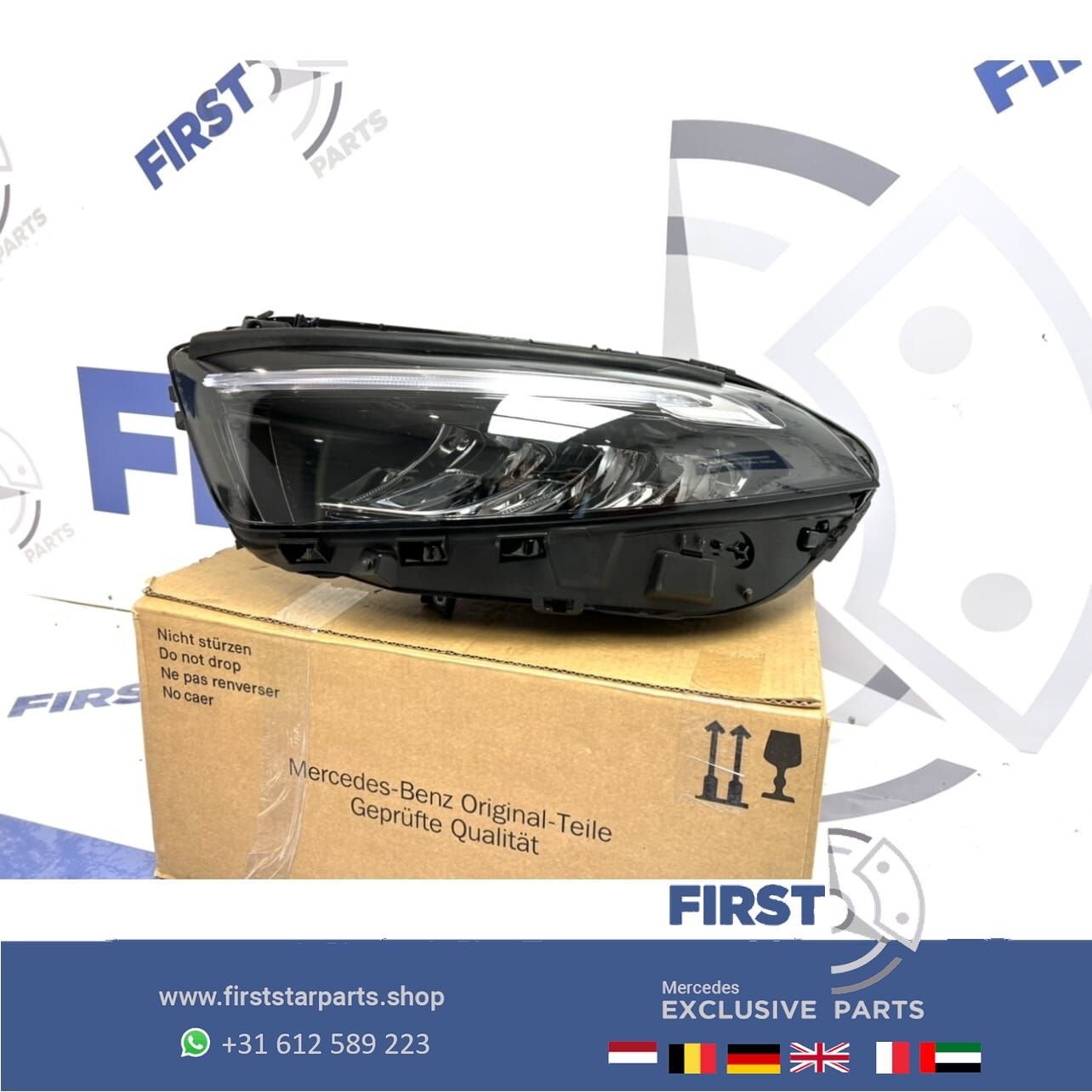 W177 V177 Mercedes A KLASSE 2022 KOPLAMP LINKS FACELIFT HALF, Gebruikt, -, Ophalen of Verzenden, -