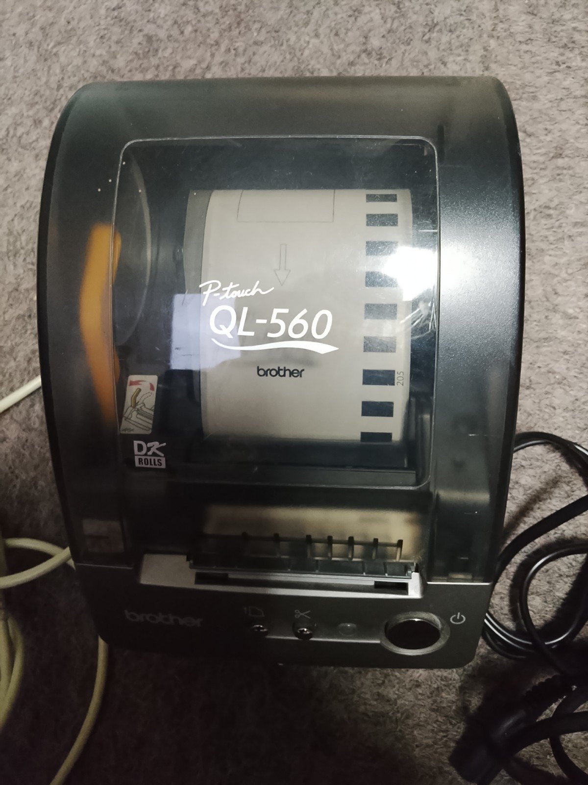 Brother P-touch QL-560 labelprinter (+gratis orig. Labels), Computers en Software, Ophalen of Verzenden, Zo goed als nieuw, Etiket