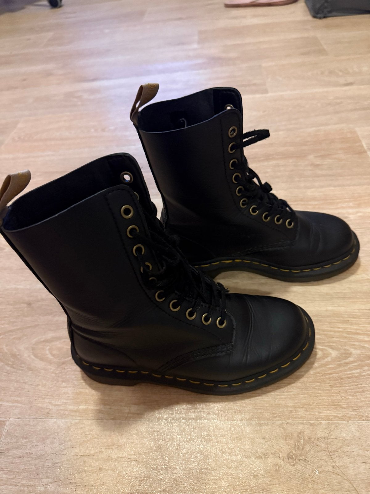Dr. Martens Vegan 1460 Laarzen Zwart, Kleding | Dames, Schoenen, Ophalen of Verzenden, Gedragen, Zwart, Lage of Enkellaarzen