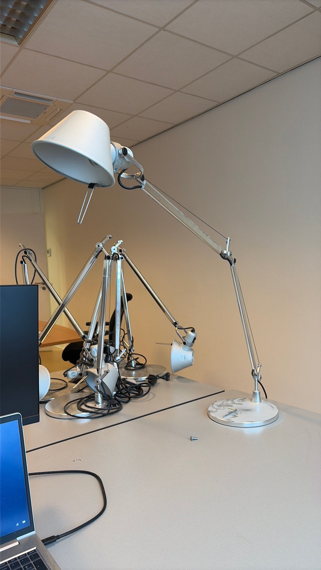 Italiaanse design lamp Artimide (6 stuks), Ophalen, Gebruikt, Artemide, Design