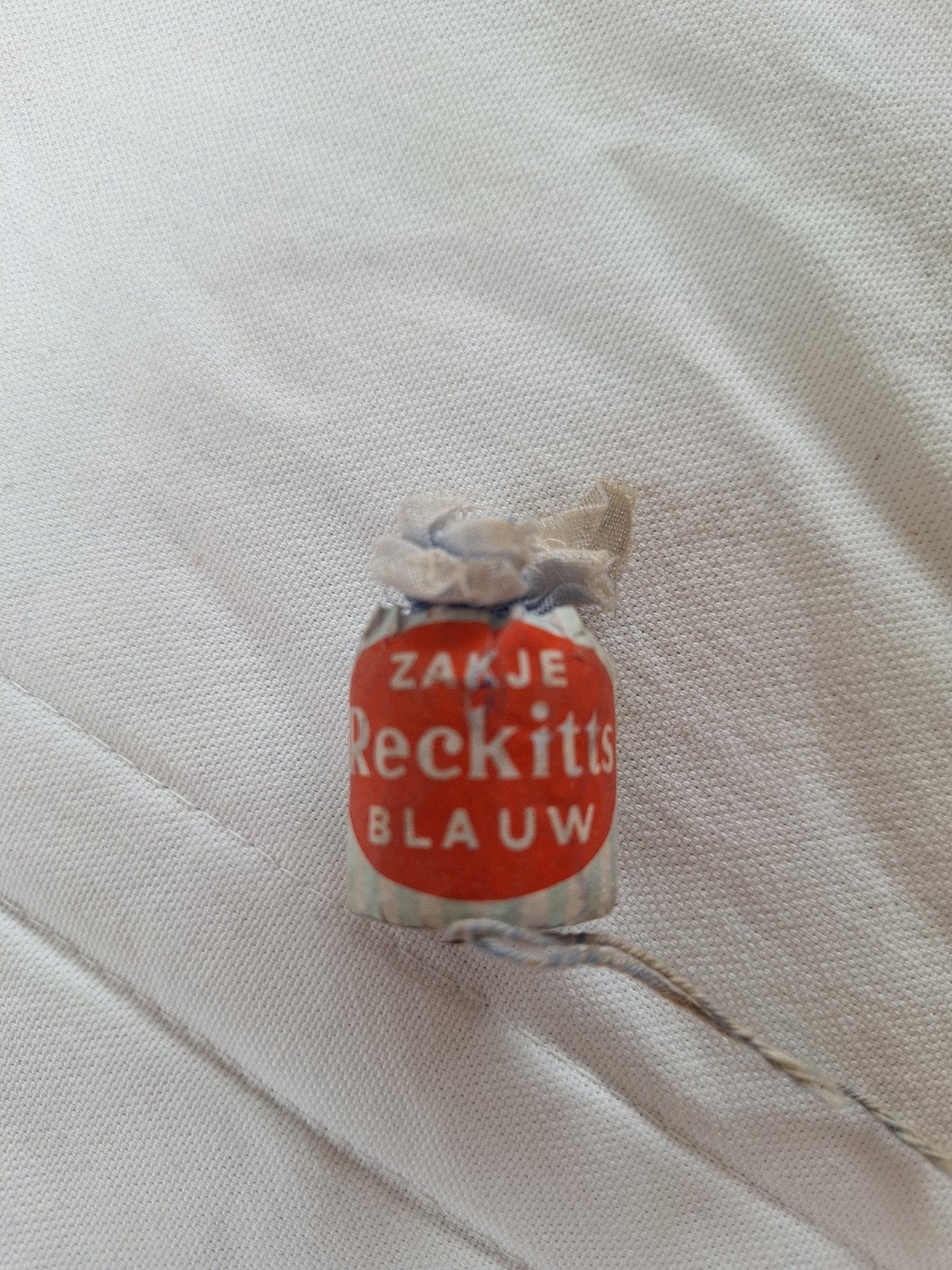 Vintage Zakje Reckitts Blauw - Wasmiddel, Antiek en Kunst, Ophalen