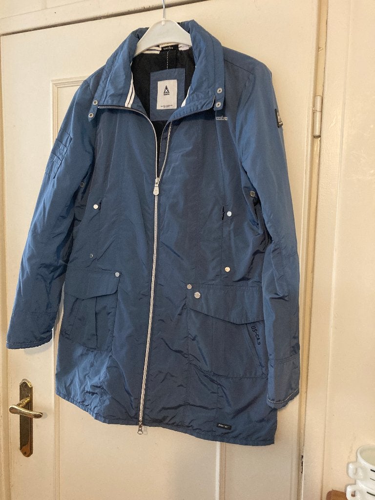 Mooie petrol blauwe lange gevoerde jas van Gaastra, maat XL, Gaastra, Verzenden, Blauw, Jas of Mantel